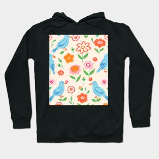 Birds and Flowers Hoodie